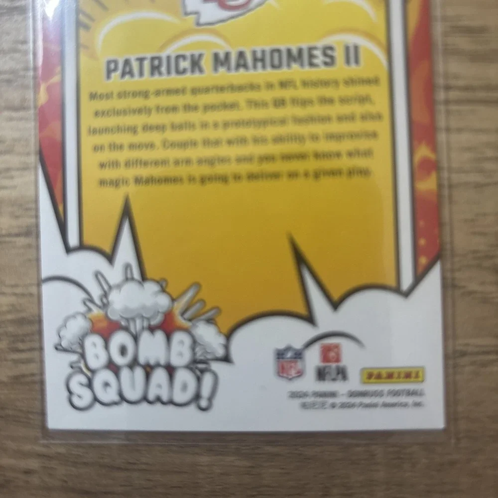 2024 Panini Donruss - Bomb Squad #33 Patrick Mahomes II‎
